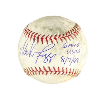 Wade Boggs Signed Game Used Baseball From 3,000 Hit Game